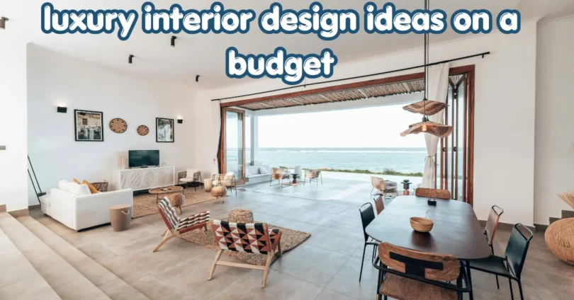 luxury interior design ideas on a budget